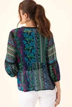 Blouse Ange imprimée fleurie | INDIES