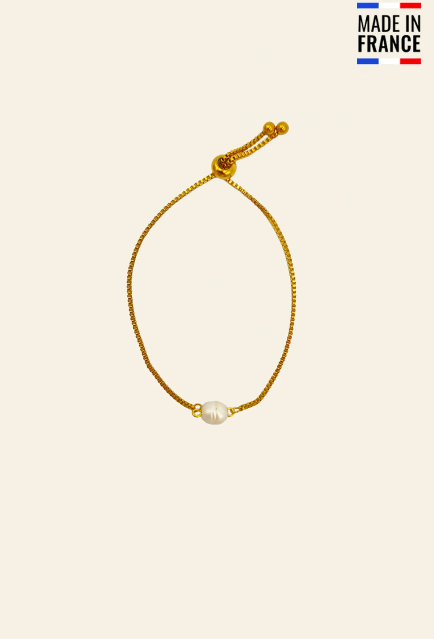 Bracelet TRAMONTANE Perle Blanche | INDIES