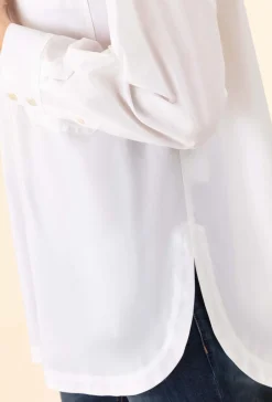 Chemise oversize Norse en popeline blanche | INDIES
