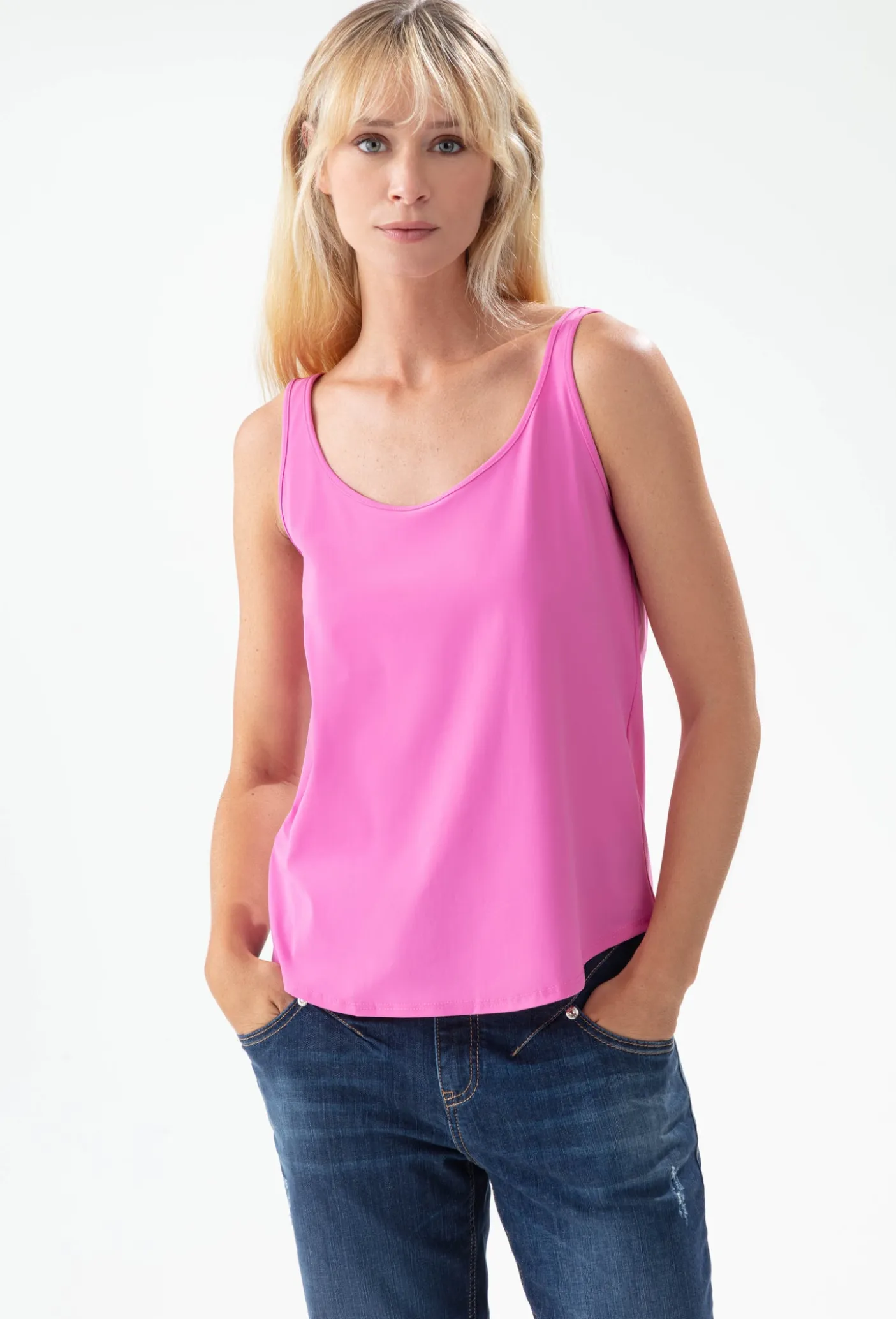 Debardeur Power en jersey technique rose | INDIES