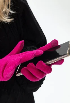 Gants Tactiles Pia grenat | INDIES