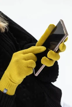 Gants Tactiles Pia jaune citron | INDIES