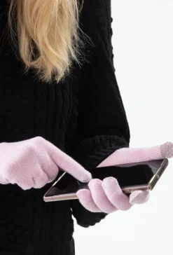 Gants Tactiles Pia rose poudre | INDIES