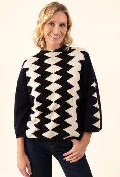 Pull Kira graphique 50% laine | INDIES