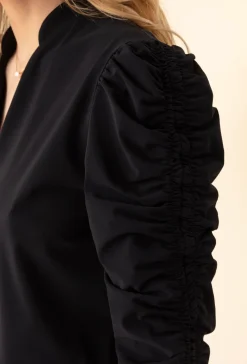 Robe Luna noire en jersey technique | INDIES